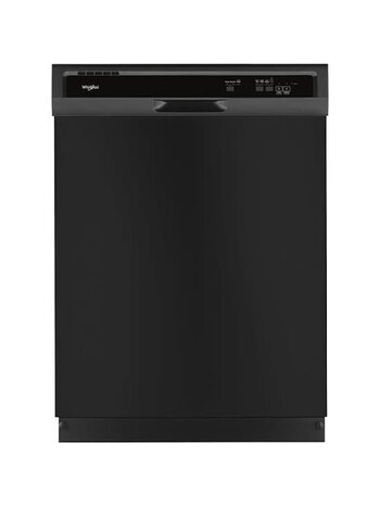 Whirlpool *WDF330PAHB 24 in. Black Front Control Built-In Tall Tub Dishwasher with 1-Hour Wash Cycle, 55 dBA