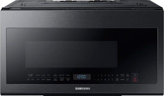 Samsung *Samsung ME21M706BAG   2.1 Cu. Ft. Over-the-Range Microwave with Sensor Cook - Black stainless steel