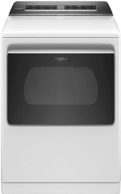 Whirlpool *WGD8127LW 7.4-cu ft Hamper DoorSteam Cycle Smart Gas Dryer (White) ENERGY STAR