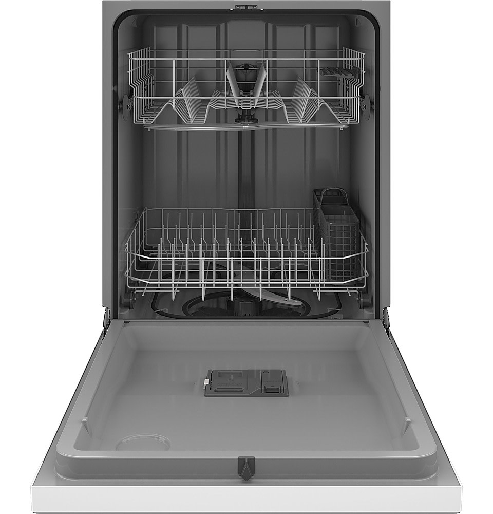 Hotpoint *HDF330PGRWW   Front Control 24-in Built-In Dishwasher (White), 60-dBA