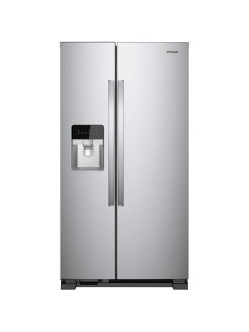 Whirlpool *Whirlpool WRS331SDHM  21.4-cu ft Side-by-Side Refrigerator with Ice Maker (Stainless Steel) ENERGY STAR