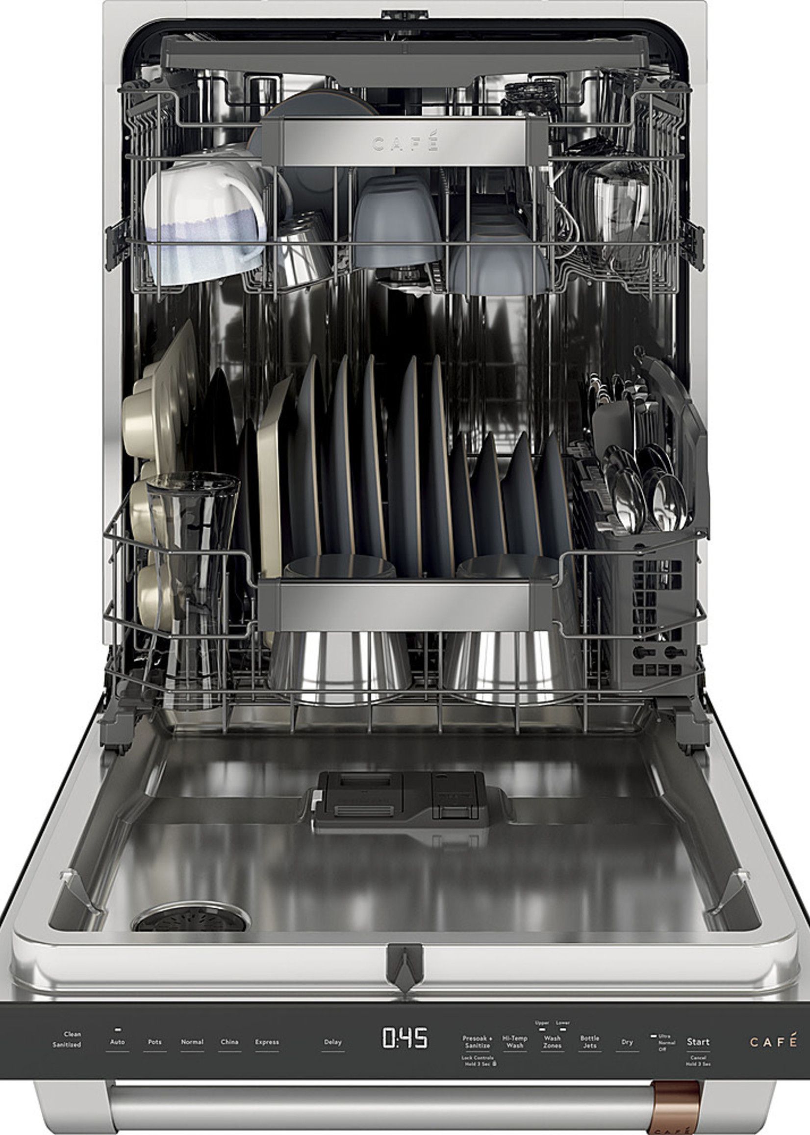 CAFE *Cafe CDT805P2N5S   24" Top Control Tall Tub Built-In Dishwasher with Stainless Steel Tub - Stainless steel