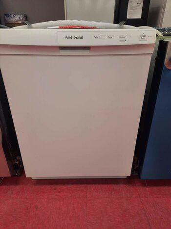 Frigidaire *FFCD2413UW  Frigidaire 24-in Front Control Built-in Dishwasher ( White ) , Triple Spray Arm , 55-Decibel