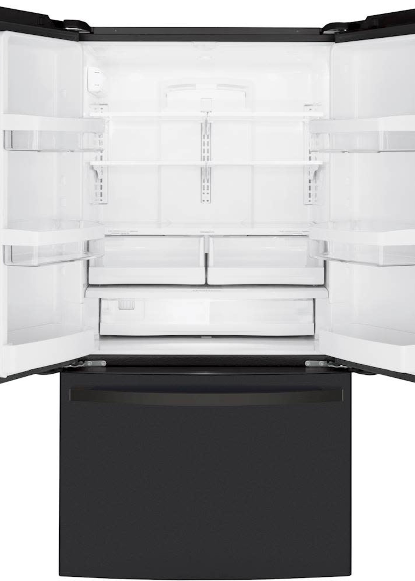 GE *GE GWE23GENDS  23.1 cu. ft. French Door Refrigerator in Black Slate, Fingerprint Resistant, Counter Depth and ENERGY STAR