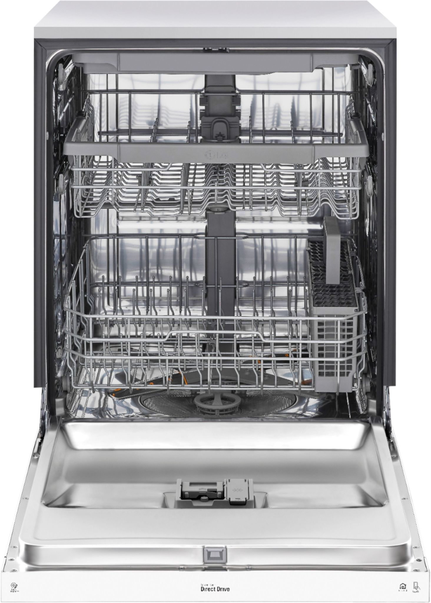 LG *LG LDFN4542W  QuadWash Front Control 24-in Built-In Dishwasher (White) ENERGY STAR, 48-dBA
