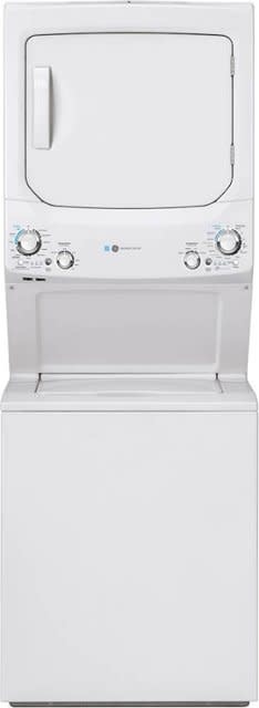 GE *GE GUD27EESNWW  3.9 Cu. Ft. Top Load Washer and 5.9 Cu.Ft Electric Dryer Laundry Center - White