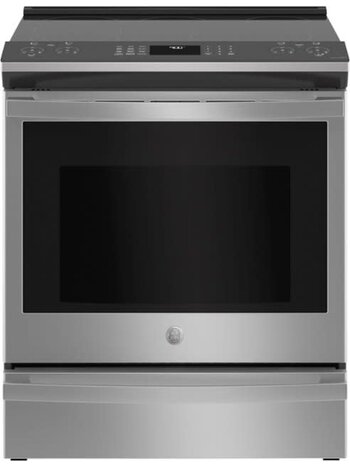 GE *PSS93YPFS 5.3 cu. ft. Slide in Electric Range with Steam-Cleaning Convection Oven and Air Fry in Stainless Steel