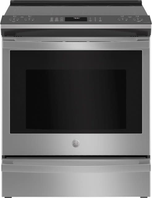 GE *PSS93YPFS 5.3 cu. ft. Slide in Electric Range with Steam-Cleaning Convection Oven and Air Fry in Stainless Steel
