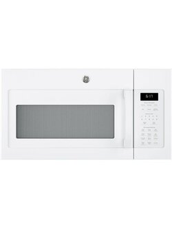 GE *JVM6175DKWW 1.7-cu ft 1000-Watt Over-the-Range Microwave with Sensor Cooking (White)
