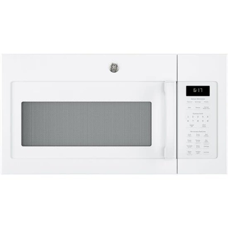 GE *JVM6175DKWW 1.7-cu ft 1000-Watt Over-the-Range Microwave with Sensor Cooking (White)