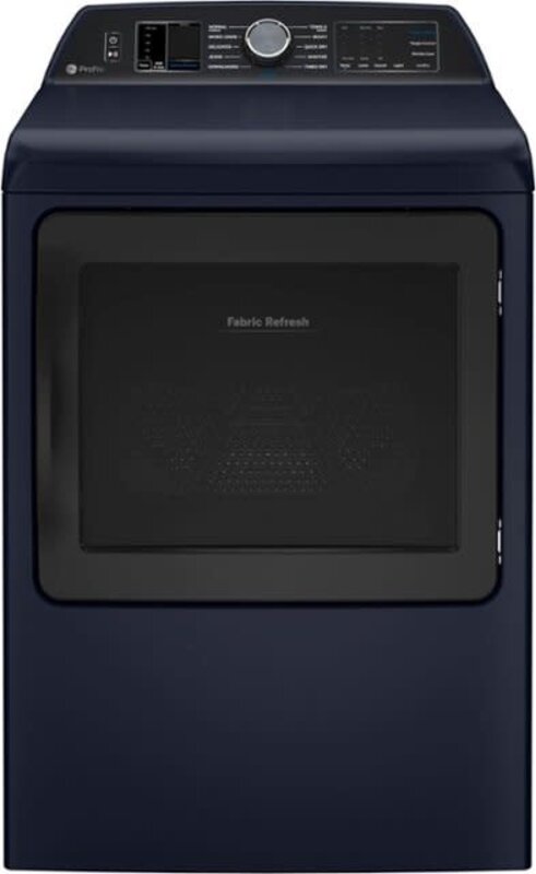 GE *GE PTD90EBPTRS Smart 7.3 cu. ft. Electric Dryer in Sapphire Blue with Fabric Refresh, Sanitize, Steam, ENERGY STAR