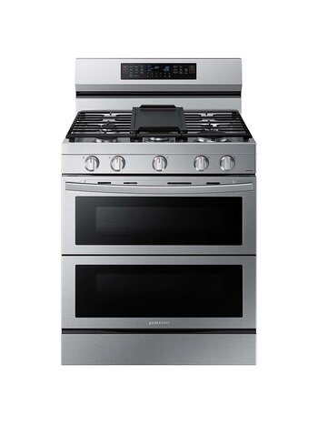 Samsung *NX60A6751SS  6.0 cu. ft. Smart Freestanding Gas Range with Flex Duo™, Stainless Cooktop & Air Fry - Stainless steel