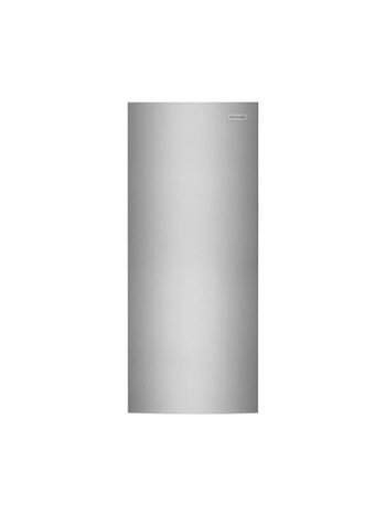 Frigidaire *Frigidaire FFFU16F2VV  16 cu. ft. Frost Free Upright Freezer with Garage Ready, Power Outage Assurance, and EvenTemp in Brushed Steel