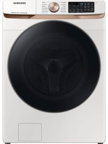 Samsung *WF50BG8300AE  5 cu. ft. Extra LarCapacity Smart Front Load Washer in Ivory White with Super Speed Wash and Steam