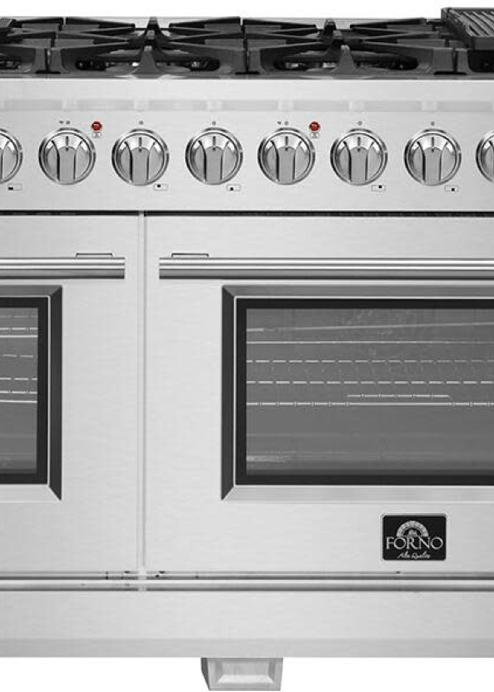 Forno *Forno  FFSGS6244-48  Capriasca 6.58 Cu. Ft. Freestanding Dual Fuel Electric Range with Convection Ovens - Silver