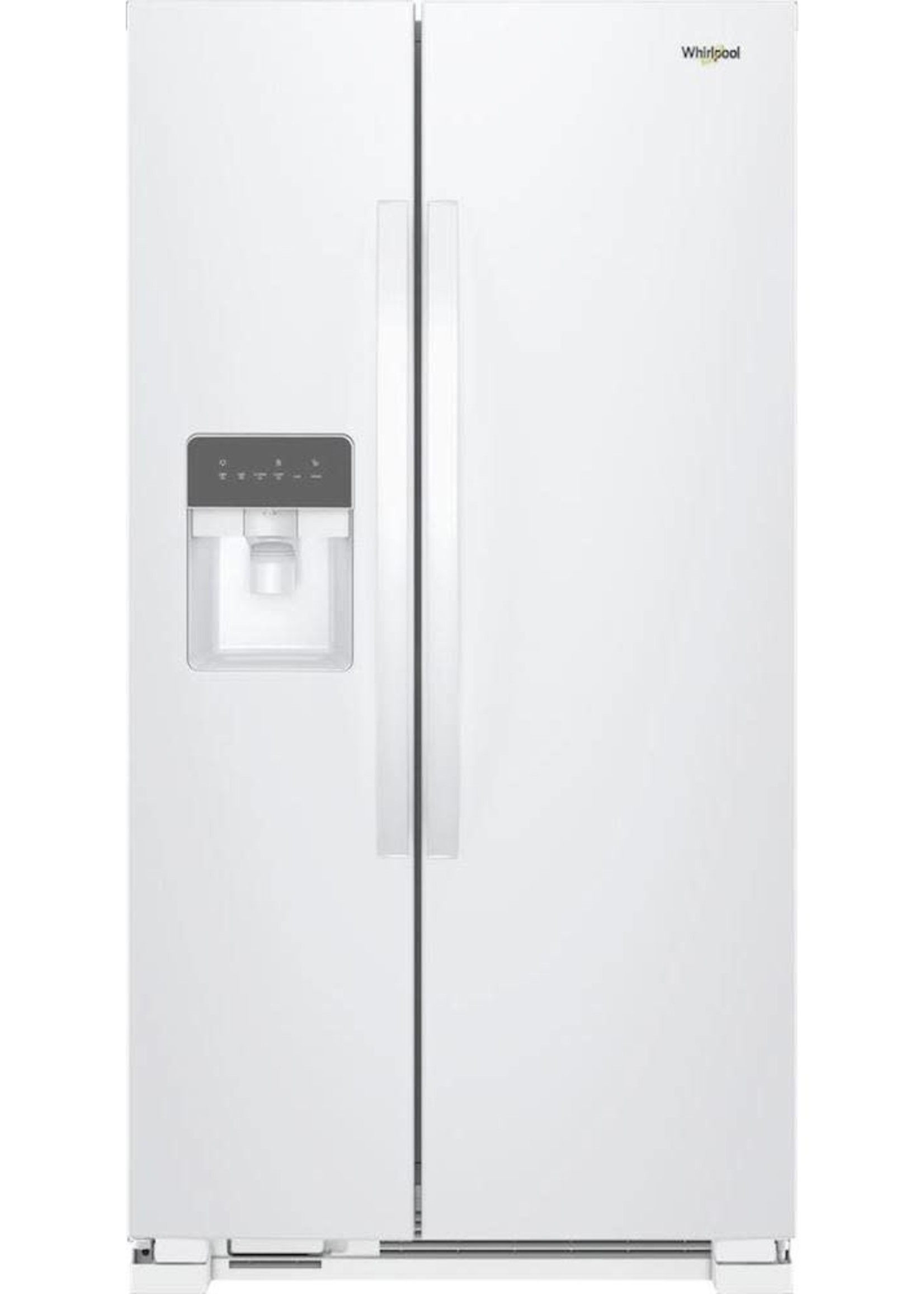 Whirlpool *Whirlpool WRS315SDHW 24.6-cu ft Side-By-Side Refrigerator with Ice and Water Dispenser - WHITE