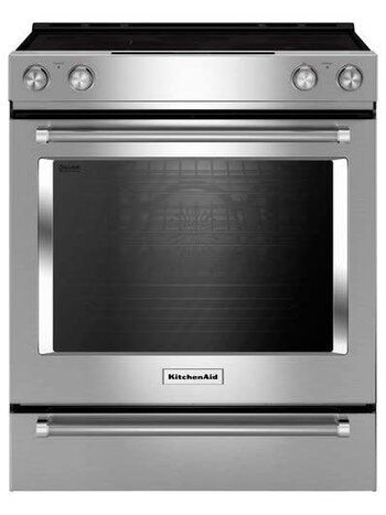 Kitchenaid *KSEB900ESS Slide-in, Range/Cooker - PREMIUM FRONT-CONTROL ELECTRIC RANGE, 7.