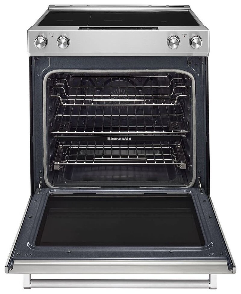 Kitchenaid *KSEB900ESS Slide-in, Range/Cooker - PREMIUM FRONT-CONTROL ELECTRIC RANGE, 7.