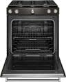 Kitchenaid *Kitchenaid KSGG700EBS 5.8 cu. ft. Slide-In Gas Range in PrintShield Black Stainless