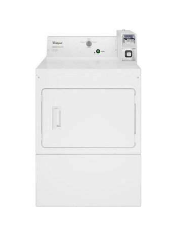 Whirlpool *CEM2745FQ Commercial 7.4-cu ft Coin-Operated Electric Commercial Dryer (White)