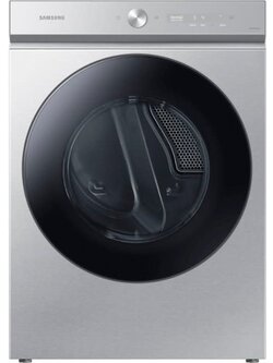 Samsung *DVE53BB8700T Bespoke 7.6 cu. ft. Ultra Capacity Electric Dryer with Super Speed Dry and AI Smart Dial in Silver Steel