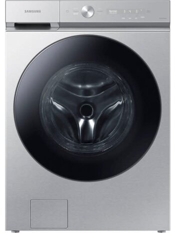 Samsung *WF53BB8700AT  Bespoke 5.3 cu. ft. Ultra Capacity Front Load Washer with Super Speed Wash and AI Smart Dial - Silver Steel