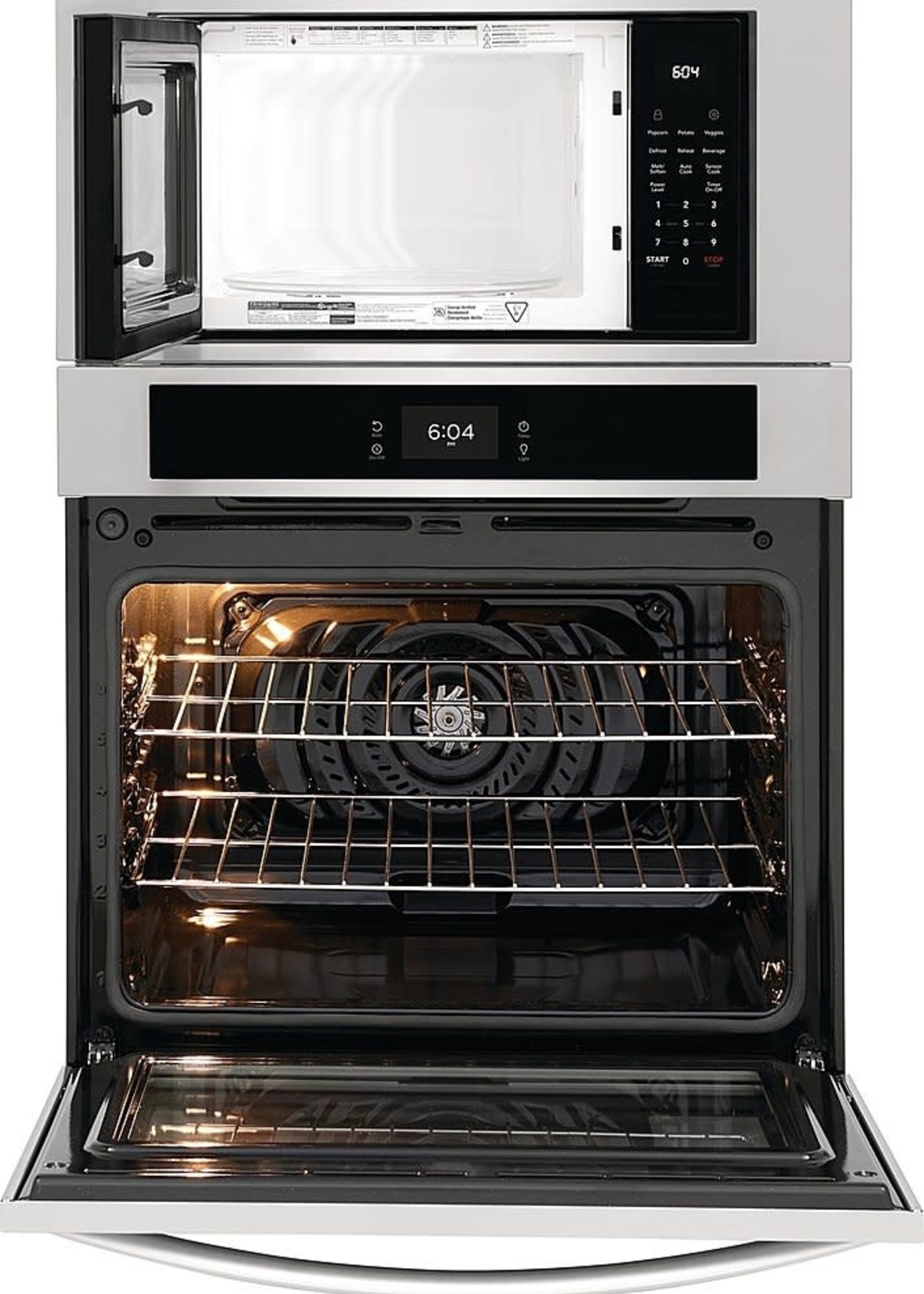Frigidaire *Frigidaire FCWM3027AS  30 in. Electric Wall Oven with Built-In Microwave with Fan Convection in Stainless Steel