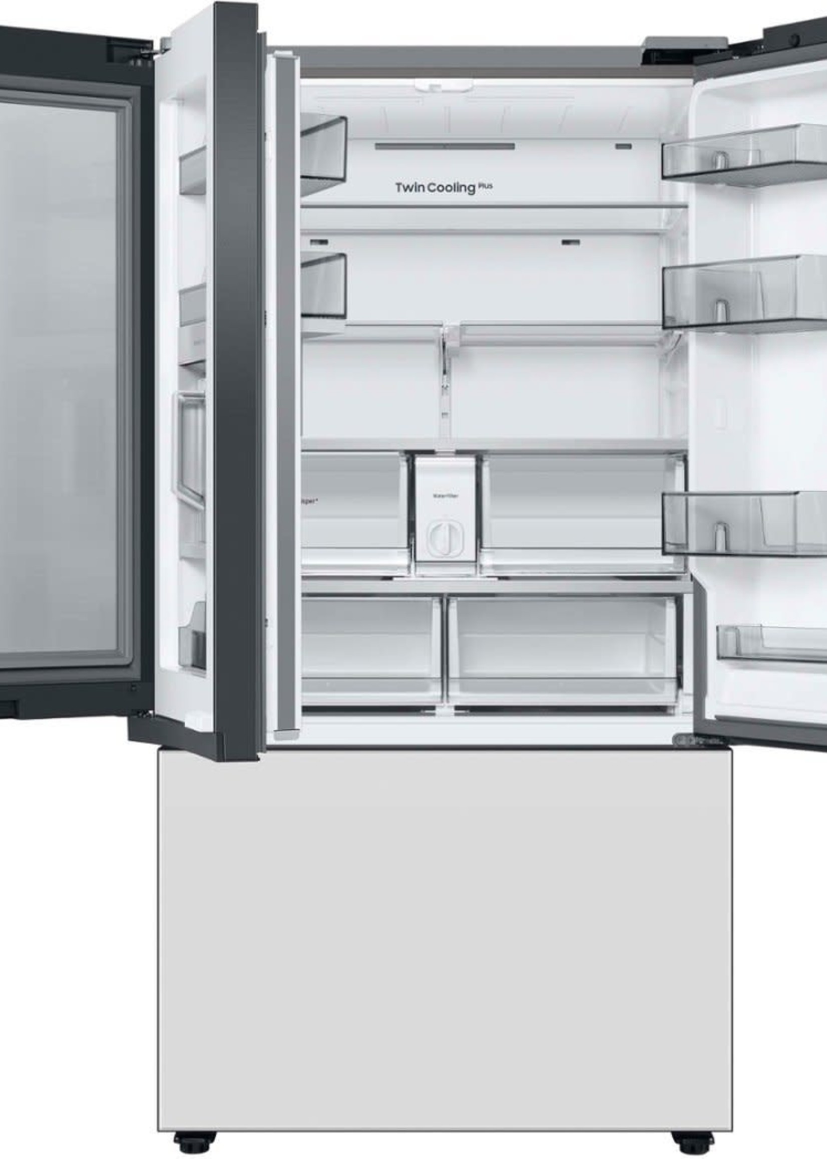 Samsung *Samsung RF30BB6600AP  Bespoke 30 cu. ft. 3-Door French Door Refrigerator with Beverage Center - Custom Panel Ready