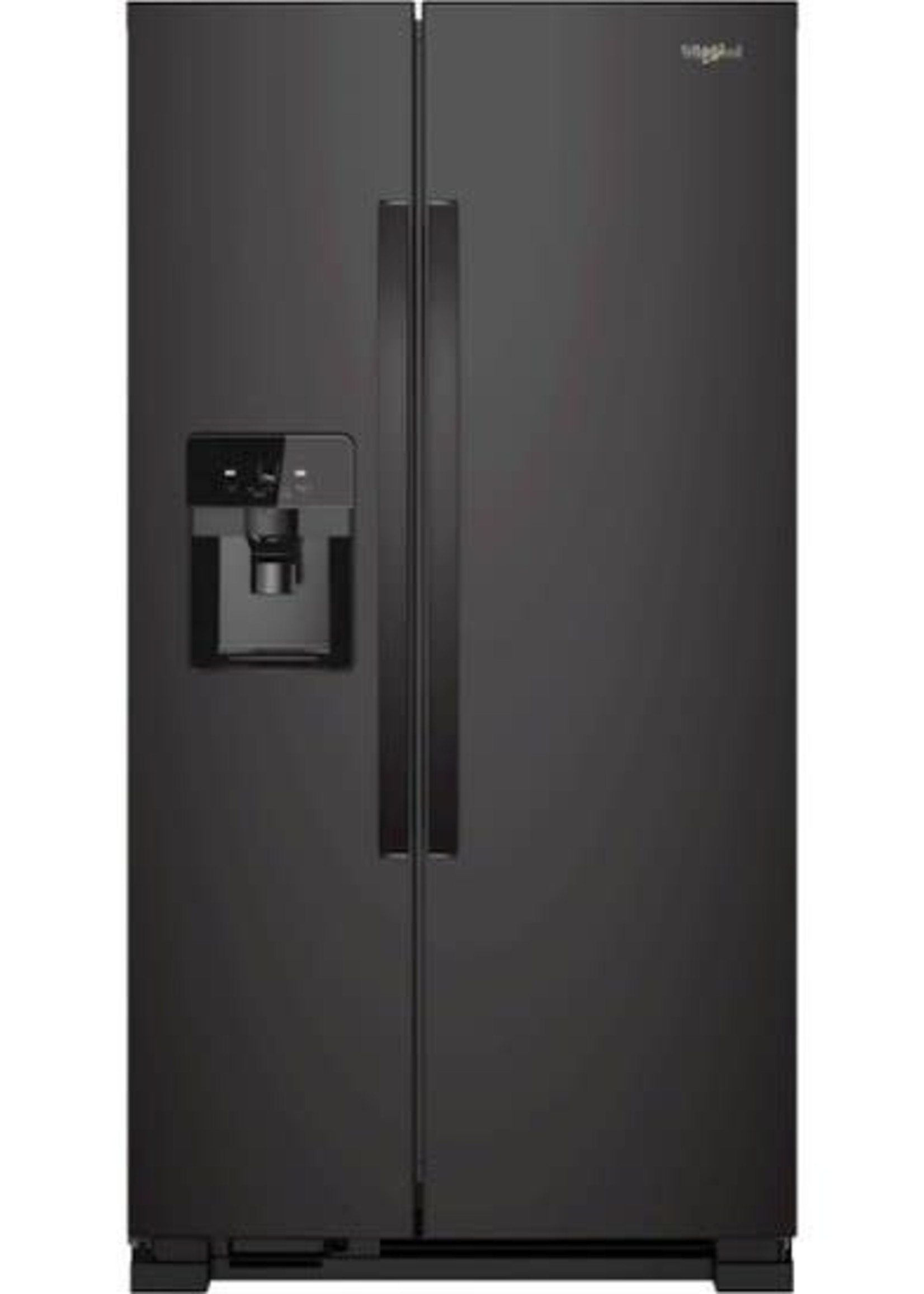 Whirlpool *Whirlpool WRS325SDHB   24.6 Cu. Ft. Side-by-Side Refrigerator with Water and Ice Dispenser - Black