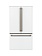 CAFE *CWE23SP4MW2  23.1 Cu. Ft. French Door Counter-Depth Refrigerator - Matte White