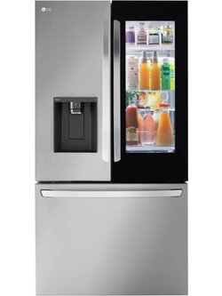 LG *LG LRFOC2606S  26 cu. ft. Smart InstaView Counter Depth MAX French Door Refrigerator in PrintProof Stainless Steel