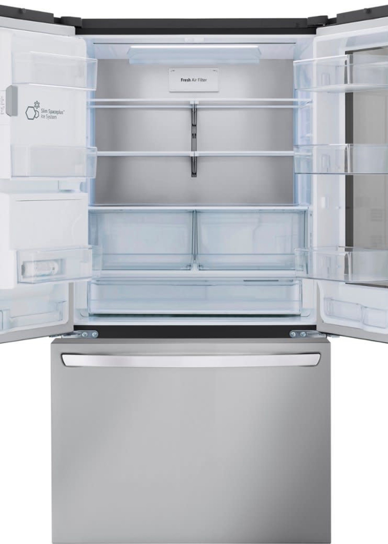 Lg Lrfoc S Cu Ft Smart Instaview Counter Depth Max French Door Refrigerator In