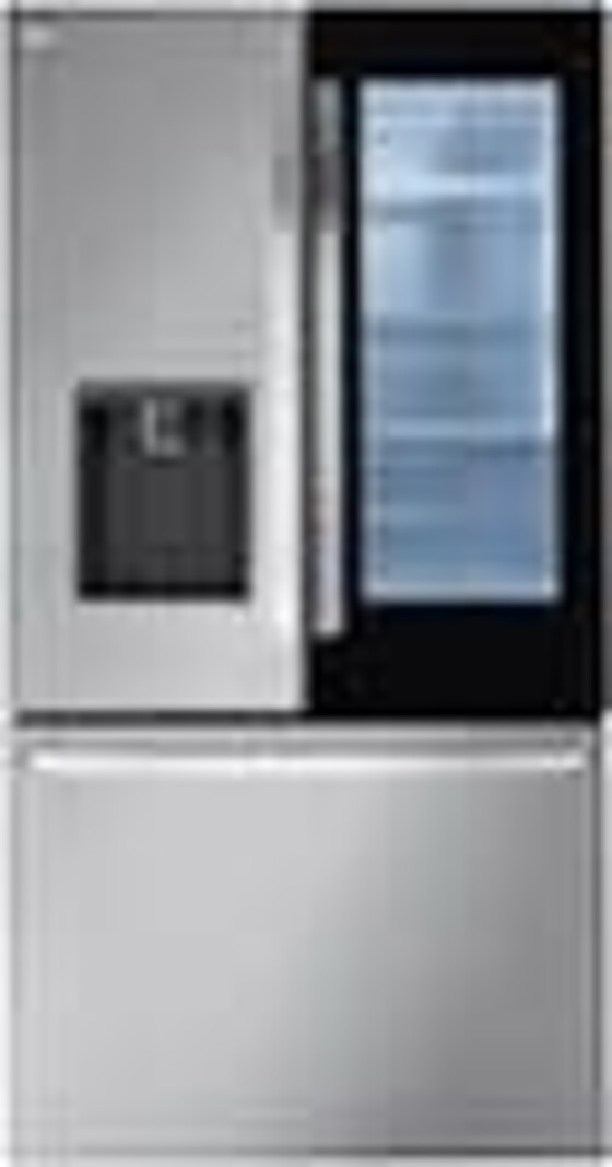 LG *LRFOC2606S  26 cu. ft. Smart InstaView Counter Depth MAX French Door Refrigerator in PrintProof Stainless Steel