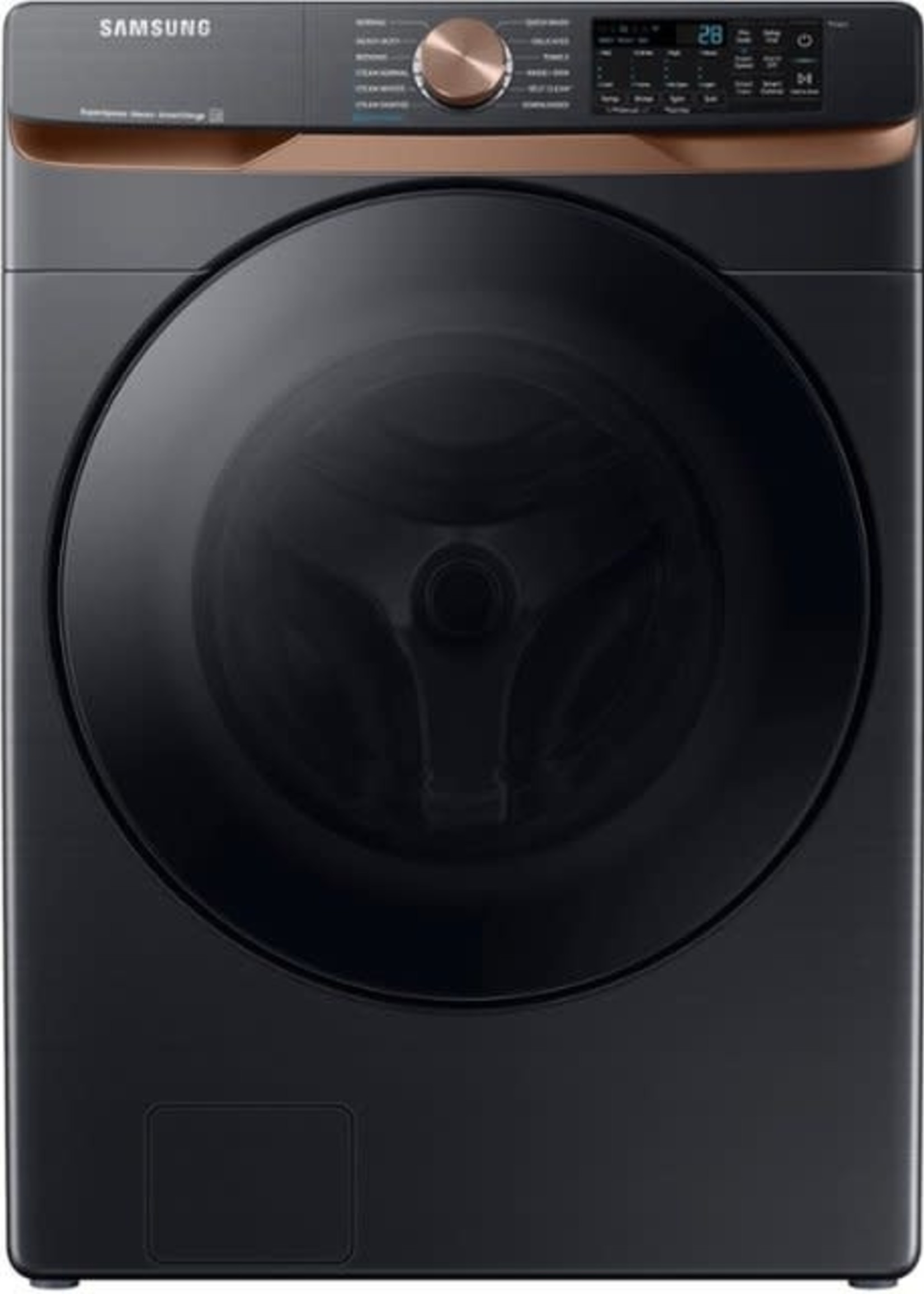 Samsung *Samsung WF50BG8300AV  5 cu. ft. Extra Large Capacity Smart Front Load Washer in  Brushed Black with Super Speed Wash and Steam