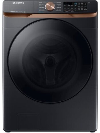 Samsung *Samsung WF50BG8300AV - 5.0 Cu. Ft. High-Efficiency Stackable Smart Front Load Washer with Steam and Super Speed Wash - Brushed Black