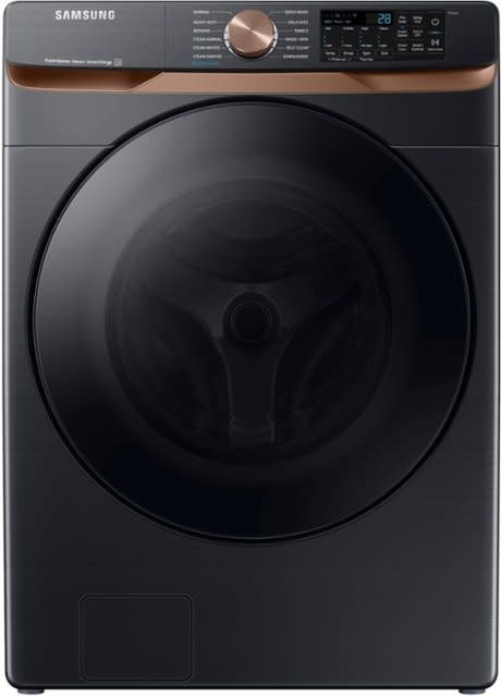 Samsung *WF50BG8300AV - 5.0 Cu. Ft. High-Efficiency Stackable Smart Front Load Washer with Steam and Super Speed Wash - Brushed Black