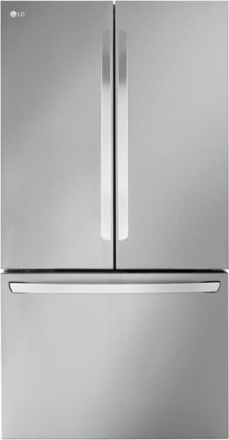 LG *LG  LRFLC2706S  26.5 Cu. Ft. French Door Counter-Depth Smart Refrigerator with Internal Water and Ice - Stainless steel