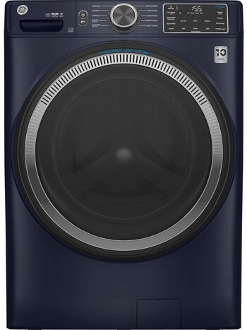 GE *GFW550SPRRS   4.8 cu. ft. Smart Sapphire Blue Front Load Washer with OdorBlock UltraFresh Vent System and Sanitize with Oxi