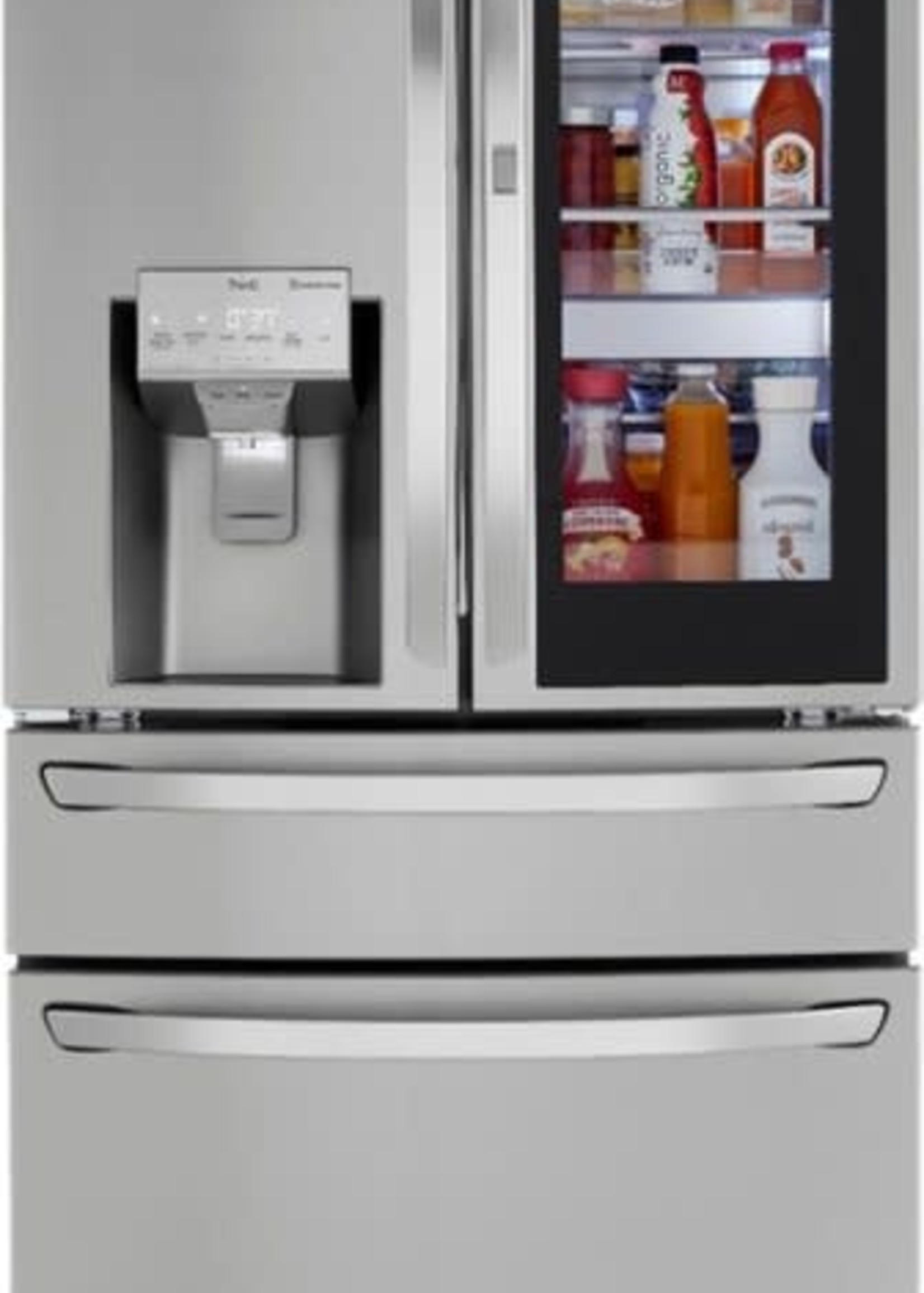 LG *LG LRMVC2306S  22.5 Cu. Ft. 4-Door French Door Counter-Depth Refrigerator with InstaView Door-in-Door and Craft Ice - Stainless steel