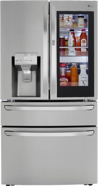 LG LRMVC2306S  22.5 Cu. Ft. 4-Door French Door Counter-Depth Refrigerator with InstaView Door-in-Door and Craft Ice - Stainless steel