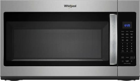 Whirlpool *WMH32519HZ  1.9 cu. ft. Over the Range Microwave in Fingerprint Resistant Stainless Steel with Sensor Cooking