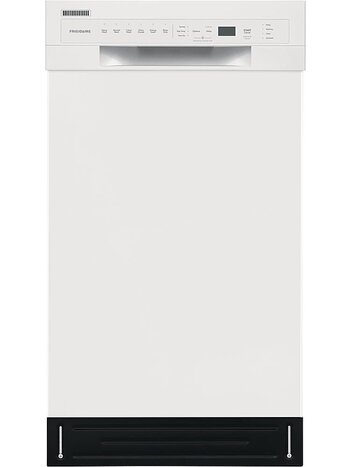 Frigidaire *FFBD1831UW  18" Compact Front Control Built-In Dishwasher with Stainless Steel Tub, 52 dba - White