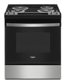 Whirlpool *WEC310S0LS   4.8 cu. ft. Slide in Electric Range with Frozen Bake Technology in Stainless Steel