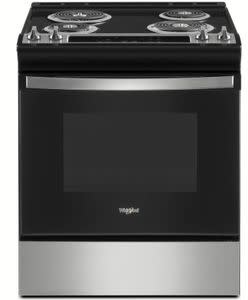 Whirlpool *WEC310S0LS   4.8 cu. ft. Slide in Electric Range with Frozen Bake Technology in Stainless Steel