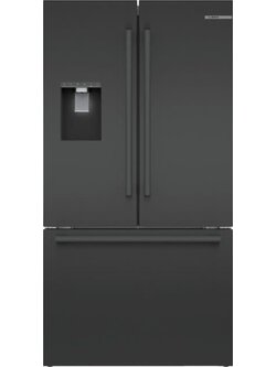 Bosch *B36FD50SNB  500 Series 26 cu ft 3-Door French Door Refrigerator in Black Stainless Steel with Ice and Water, Freezer, Standard Depth