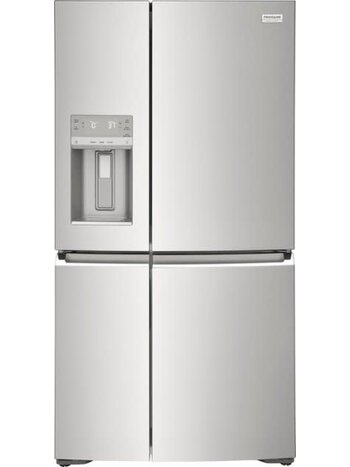 Frigidaire *GRQC2255BF  -Gallery 36 in. 22 cu. ft. Counter-Depth 4-Door Refrigerator in Smudge-Proof Stainless Steel, ENERGY STAR