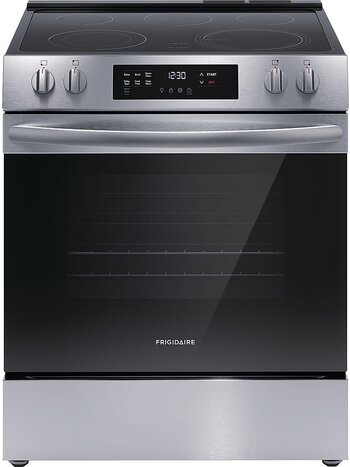 Frigidaire *FCFE3062AS   30 in. 5-Element Slide-In Front Control Electric Range with Steam Clean in Stainless Steel