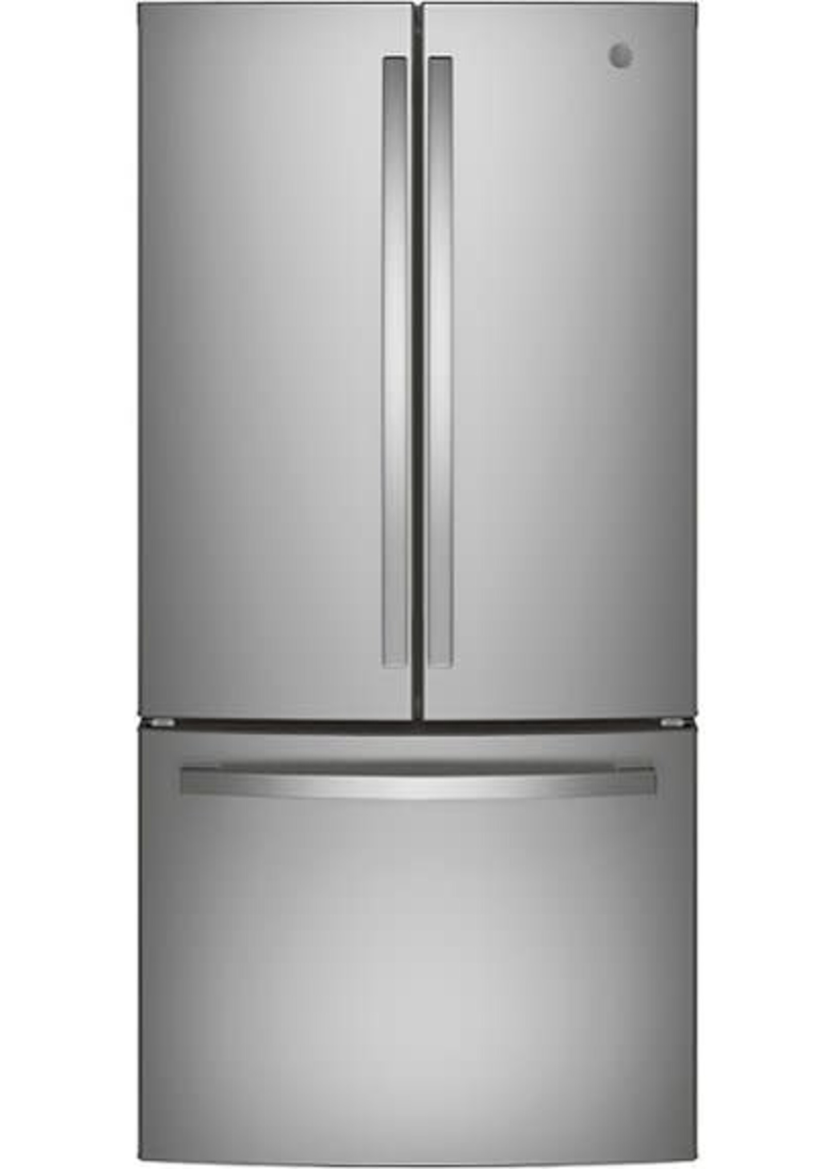 GE *GE  GWE19JYLFS 18.6 Cu. Ft. French Door Counter-Depth Refrigerator - Stainless steel