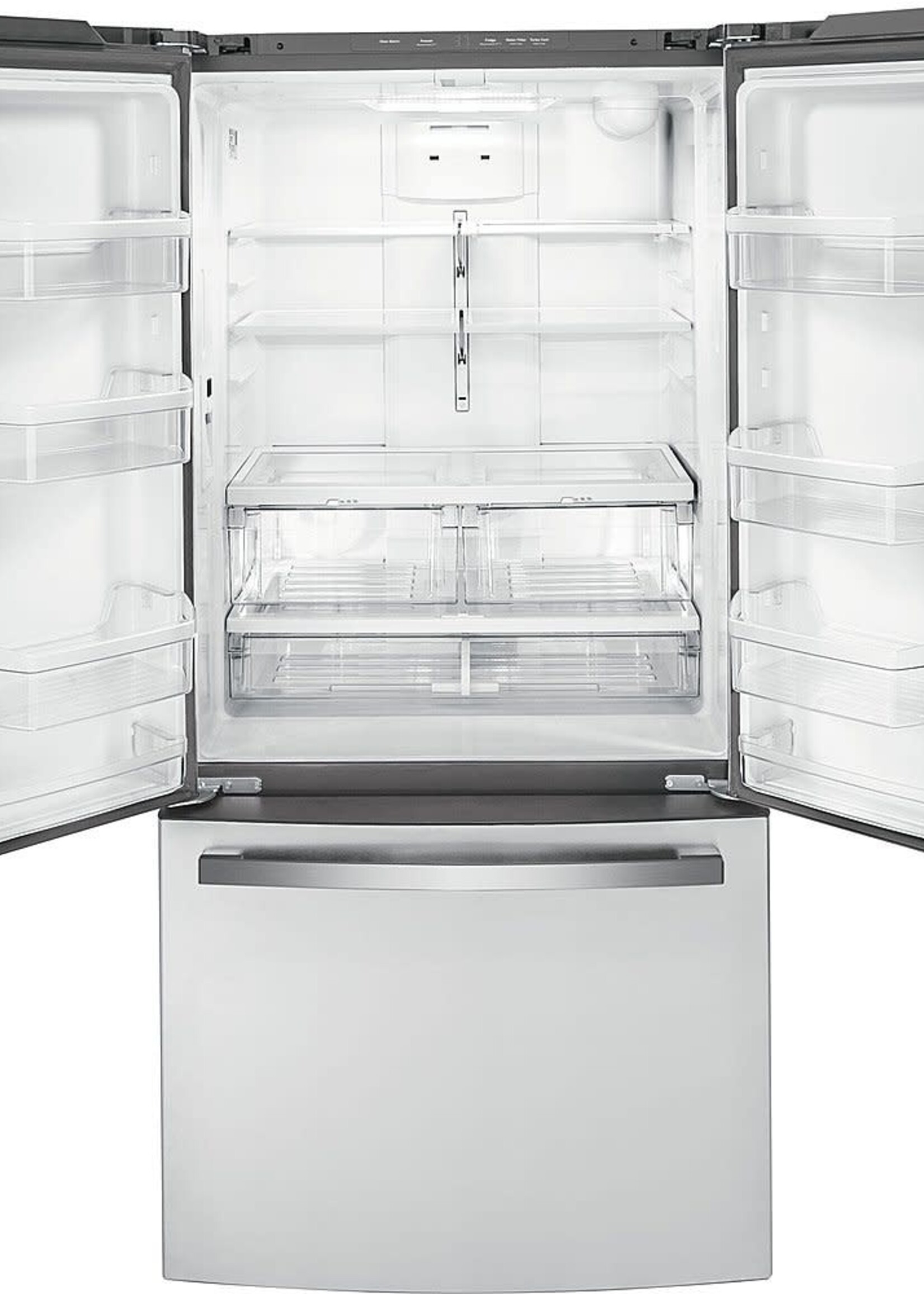 GE *GE  GWE19JYLFS 18.6 Cu. Ft. French Door Counter-Depth Refrigerator - Stainless steel