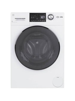 GE *GFQ14ESSNWW 2.4-cu ft Capacity White Ventless All-in-One Washer Dryer Steam Cycle